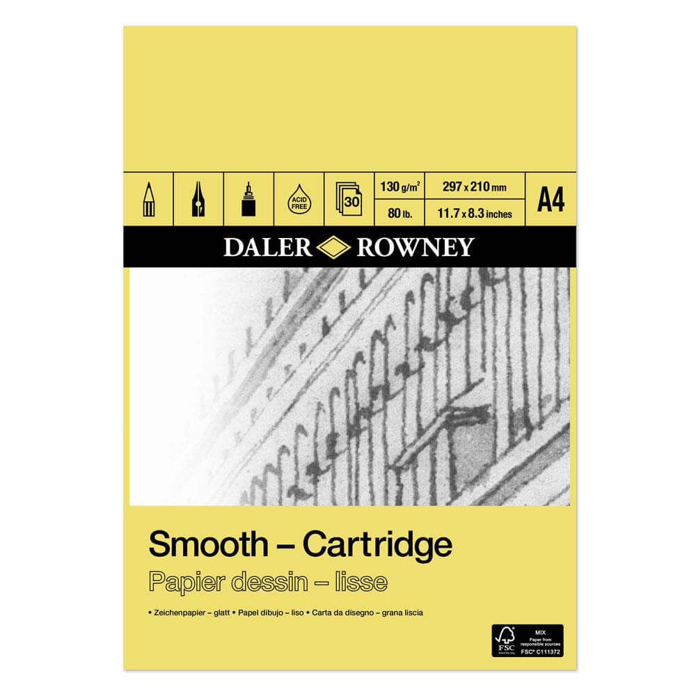 Daler Rowney Smooth Cartridge Pad A3, A4, A5